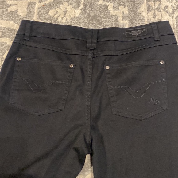 like new Harley Davidson Black soft jeans - Picture 6 of 7